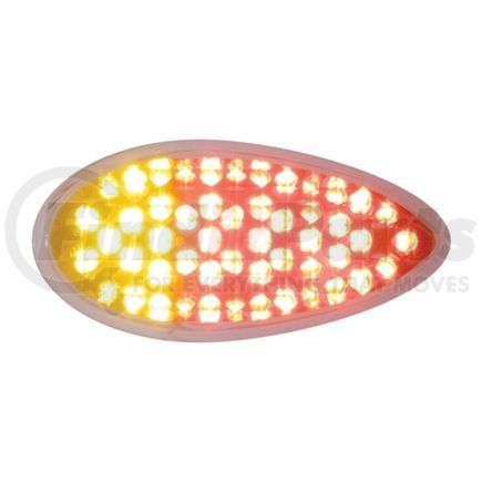 United Pacific 37966 Auxiliary/Utility Light - 51 LED Duo, Red/Amber LED, with Clear Lens