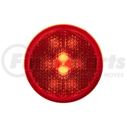 United Pacific 38456BRK Clearance Light - 2-1/2" Round Reflectorize Light Kit, 8 LED, Red LED/Lens