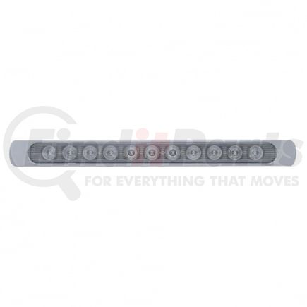 United Pacific 39253 Brake/Tail/Turn Signal Light - 11 LED 17" Stop, Turn and Tail Light Bar, with Bezel, Red LED/Clear Lens