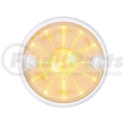 United Pacific 39330 Marker Light - 3" Round, 15 LED, for Double Face Light Housing, Amber LED/Clear Lens