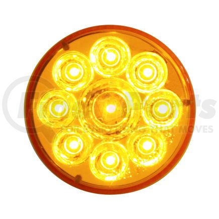 United Pacific 39739BAK Clearance/Marker Light, Amber LED/Amber Lens, 2.5", with Pure Reflector, 9 LED, with Grommet and Plug