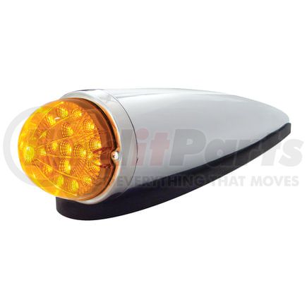 United Pacific 39751 Truck Cab Light - 17 LED Dual Function Watermelon Clear Reflector, Amber LED/Amber Lens