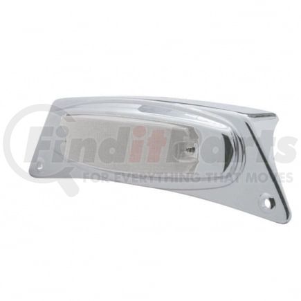 United Pacific 39869 Fender Light Bracket - Chrome, with 12 LED Light, Amber LED/Clear Lens