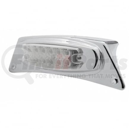 United Pacific 39871 Fender Light Bracket - Chrome, with 12 LED Reflector Light, Amber LED/Clear Lens