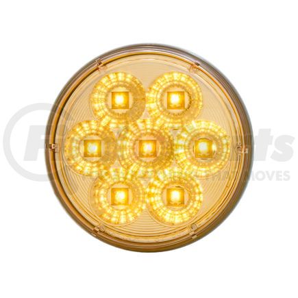 United Pacific 39974 Turn Signal Light - 7 LED 4" Reflector, Amber LED/Clear Lens