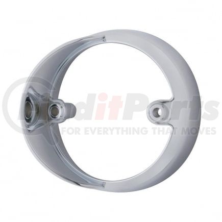 United Pacific 32121 Light Bezel - Chrome, Plastic, 3" Round, LED Light, Marker, with Side Visor