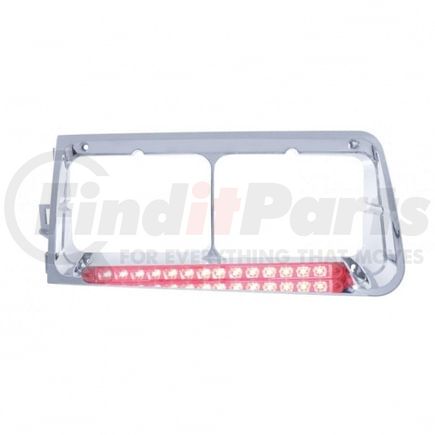 United Pacific 32582 Headlight Bezel - LH, 14 LED, Red LED/Clear Lens, for Freightliner FLD