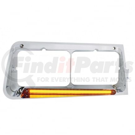 United Pacific 32703 Headlight Bezel - 24 LED, with "Glo" Light, Amber Lens, for Freightliner FLD