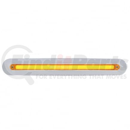 United Pacific 32722 Mirror Light Bar - "Glo" Light, Turn Signal Light, Amber LED and Lens, Chrome/Plastic Housing, 24 LED Light Bar, for Freightliner