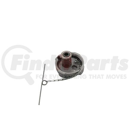 International 2040848C91 Fuel Tank Filler Pipe Cap - Aluminum, Non Locking, 3", Navistar Compatible