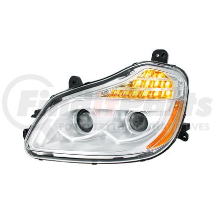 United Pacific 32904 Chrome 8-LED Projection Headlight, Driver Side, for 2013-2021 Kenworth T680