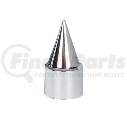 United Pacific 10778B Wheel Lug Nut Cover - 33mm x 4 1/4", Chrome, Plastic, Stiletto, Thread-On