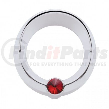 United Pacific 20834 Gauge Bezel - Gauge Cover, Small, with Visor, Red Diamond, for Signature Freightliner