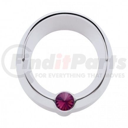 United Pacific 20833 Gauge Bezel - Gauge Cover, "Signature" Series, Small, with Visor, Purple Diamond, for Freightliner