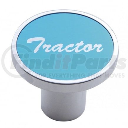 United Pacific 23011 Air Brake Valve Control Knob - "Tractor", Blue Aluminum Sticker