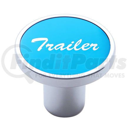 United Pacific 23018 Air Brake Valve Control Knob - "Trailer", Blue Aluminum Sticker