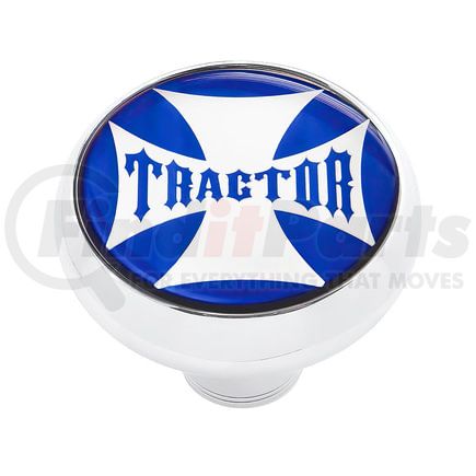 United Pacific 23167 Air Brake Valve Control Knob - "Tractor" Deluxe, Blue Maltese Cross Sticker