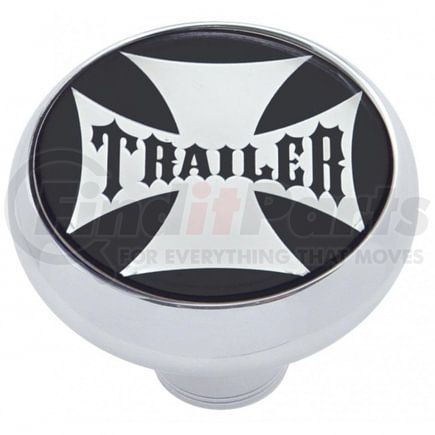 United Pacific 23172 Air Brake Valve Control Knob - "Trailer" Deluxe, Black Maltese Cross Sticker