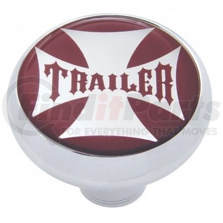 United Pacific 23176 Air Brake Valve Control Knob - "Trailer" Deluxe, Red Maltese Cross Sticker