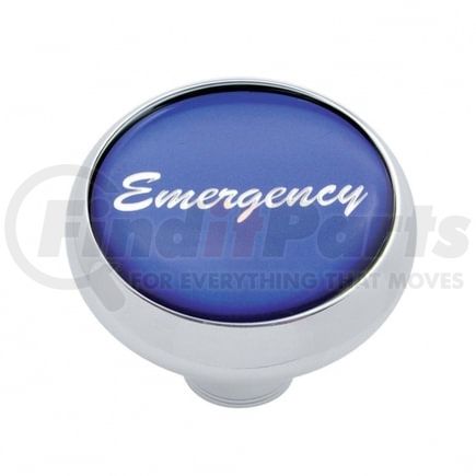 United Pacific 23413 Air Brake Valve Control Knob - "Emergency" Deluxe, Blue Glossy Sticker