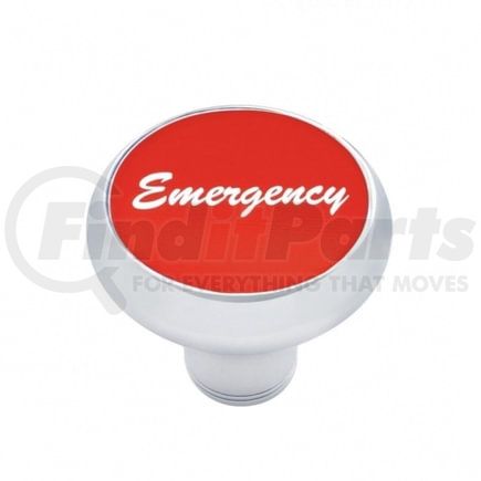 United Pacific 23434 Air Brake Valve Control Knob - "Emergency" Deluxe, Red Aluminum Sticker