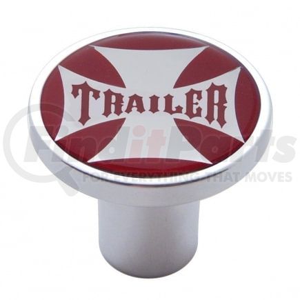 United Pacific 23664 Air Brake Valve Control Knob - "Trailer", Red Maltese Cross Sticker