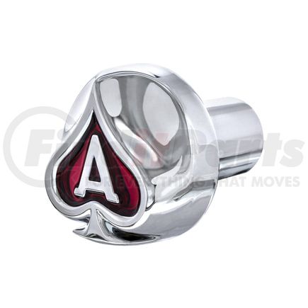 United Pacific 23699 Air Brake Valve Control Knob - Chrome Ace Of Spades