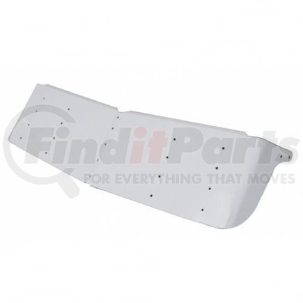 United Pacific 28016 Sun Visor - 16" Stainless, Gangster Style, Drop, for 1995+ Kenworth with Curved Windshield