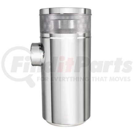 United Pacific 28200 Air Cleaner Housing - 15" Diameter, 33-5/8" Tall, Stainless Steel, For Peterbilt