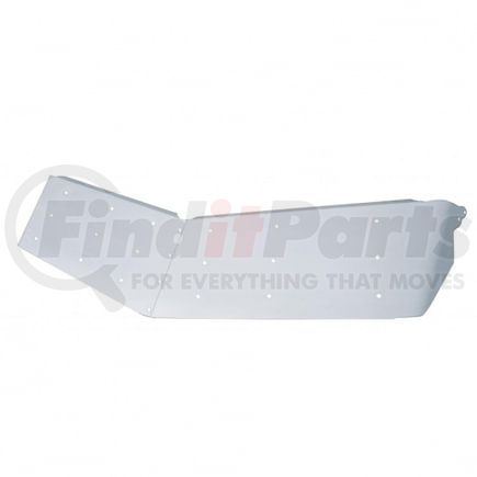 United Pacific 28015 Sun Visor - 14" Stainless Steel, Ultra Cab Drop Style, for 2002+ Peterbilt