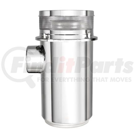 United Pacific 28202 Air Cleaner Housing - 13" Diameter, 28" Tall, Stainless, For Peterbilt/Kenworth