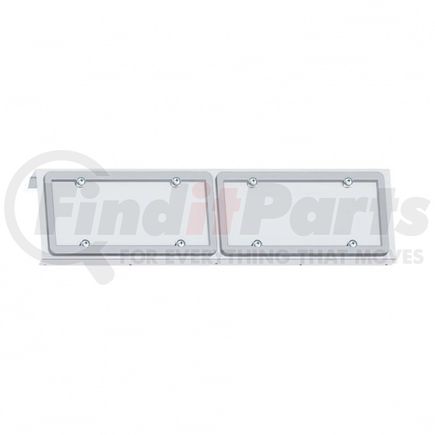 United Pacific 29066 License Plate Frame - Stainless 2, for 2003+ Volvo VN
