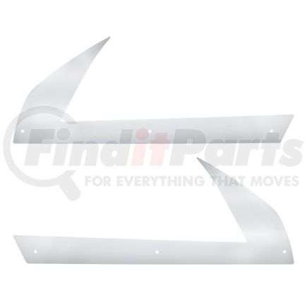 United Pacific 29149 Fender Corner Guard - Below Headlight, 430 Stainless Steel, For 2018-2023 Freightliner Cascadia