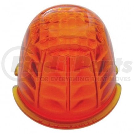 United Pacific 30551 Marker Light Lens - Crystal Glass, Dark Amber