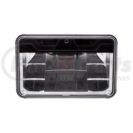 United Pacific 31089 Headlight - High Power, LED, RH/LH, 4 x 6" Rectangle, Chrome Housing, High Beam