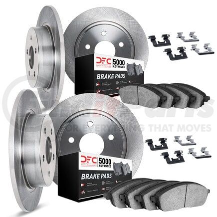 Dynamic Friction Company 6514-27057 Rotors with 5000 Advanced Brake Pads includes Hardware