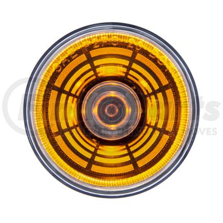 United Pacific 36581 Clearance/Marker Light - 4 LED, 2-1/2" Round, Abyss Lens Design, with Plastic Housing, Amber LED/Clear Lens