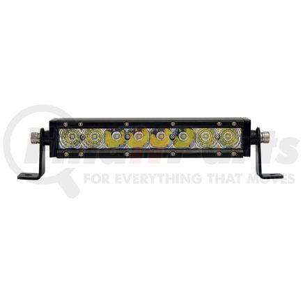 United Pacific 36612 Light Bar - High Power, LED, Spot/Flood Light, Clear Lens, Black Aluminum Housing, Single Row, 8 CREE LED Light Bar, 2800 Lumens, with Mounting Bracket