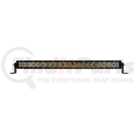 United Pacific 36614 Light Bar - High Power, LED, Spot/Flood Light, Clear Lens, Black Aluminum Housing, Single Row, 20 CREE LED Light Bar, 7000 Lumens, with Mounting Bracket