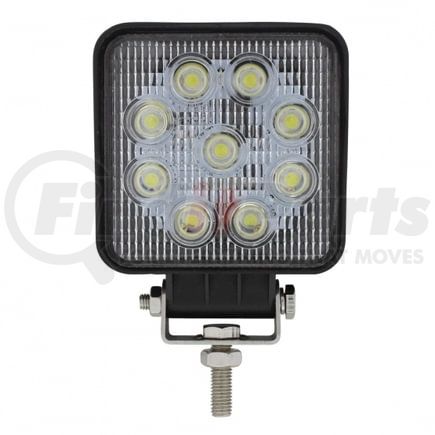 United Pacific 36672 Vehicle-Mounted Work Light - 9 High Power LED, Square, Flood Light