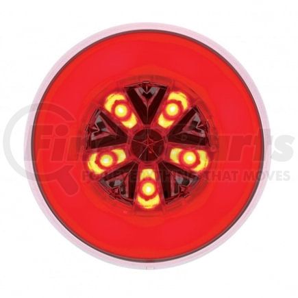 United Pacific 36922B Brake / Tail / Turn Signal Light - Bulk, 4" Round GloLight, 18 LED, Red LED/Lens