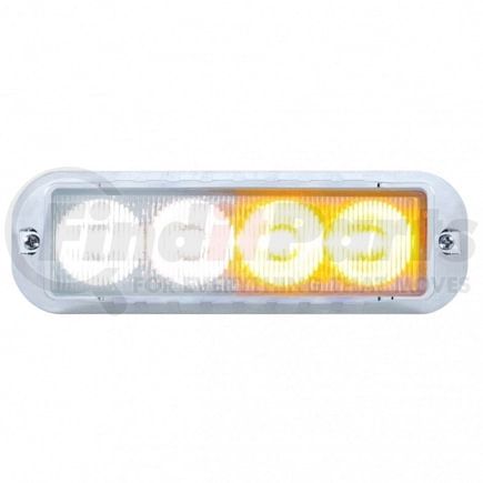 United Pacific 37237 Multi-Purpose Warning Light - 4 LED Warning Light, Amber LED/White LED