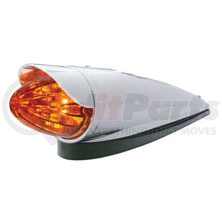 United Pacific 37306 Truck Cab Light - 19 LED Watermelon Grakon 1000, with Visor, Amber LED/Dark Amber Lens