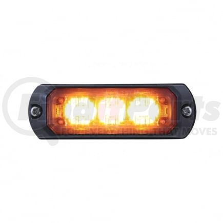 United Pacific 37542B Multi-Purpose Warning Light - 3 LED Mini Warning Light, Amber LED