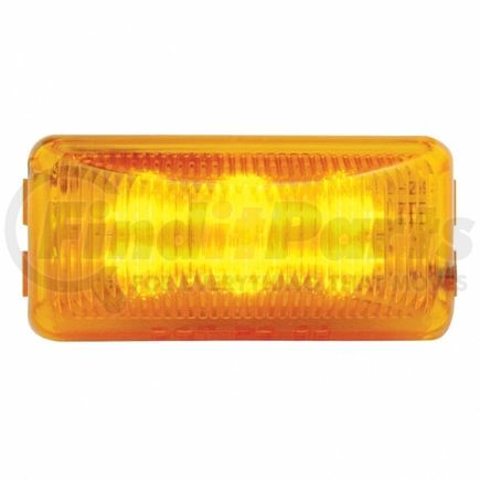 United Pacific 38158 6-LED Single Function Rectangular Clearance/Marker Light, Amber LED, Amber Lens