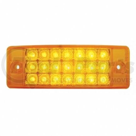 United Pacific 38256B Clearance Light - Bulk, Reflector Rectangular Light, 21 LED, Amber LED/Lens