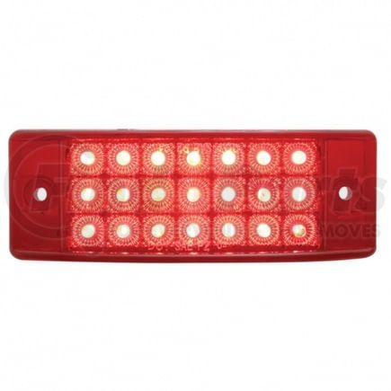 United Pacific 38257B Clearance Light - Bulk, Reflector Rectangular Light, 21 LED, Red LED/Lens