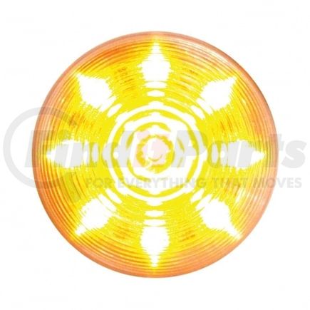 United Pacific 38366 Clearance/Marker Light, Amber LED/Clear Lens, Beehive Design, 2", 9 LED