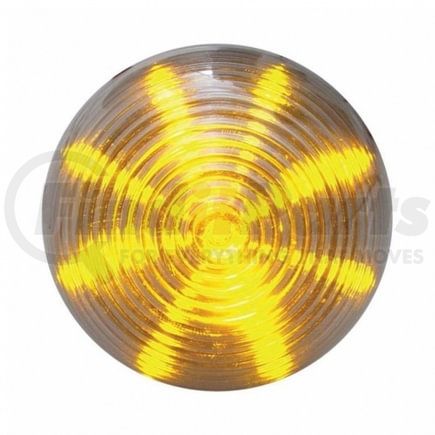 United Pacific 38368 Clearance/Marker Light, Amber LED/Clear Lens, Beehive Design, 2.5", 13 LED