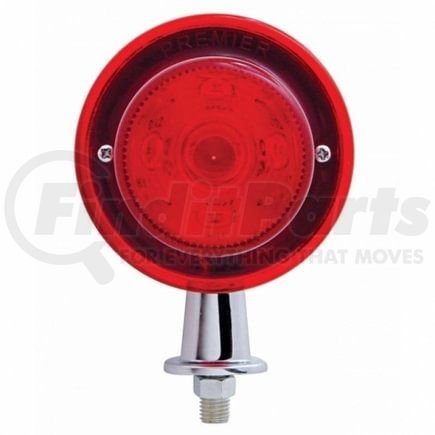 United Pacific 38376 Honda Light Kit - Assembly, LED, 13 LED, Red Lens/Red LED, Chrome-Plated Steel, Tanker Design, 1-1/8" Mounting Arm